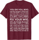 Cody Rigsby Motivational Workout T-Shirt - T-Shirt | Maroon