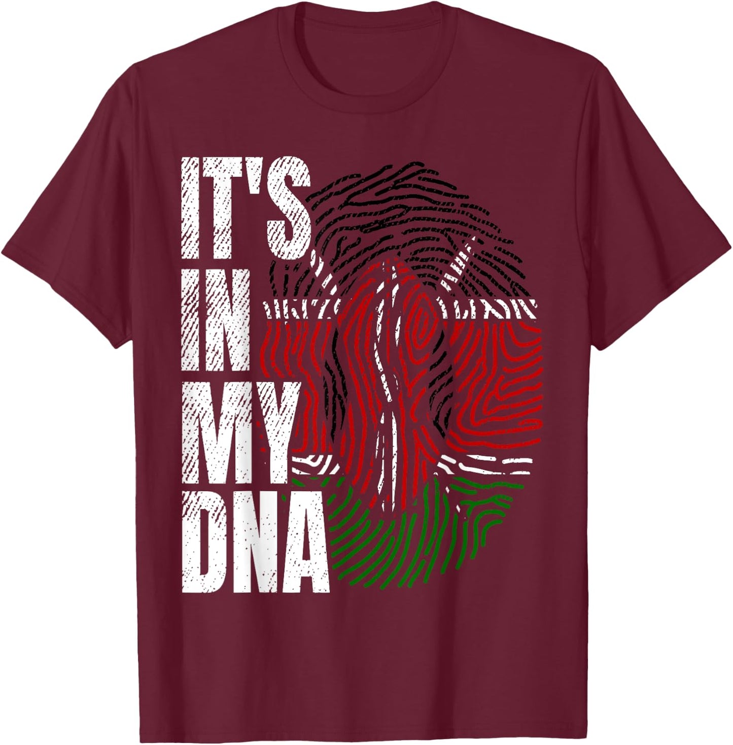 It's in My DNA Kenya National Flag Kenyan Boy Girl Gift T-Shirt - T-Shirt | Maroon