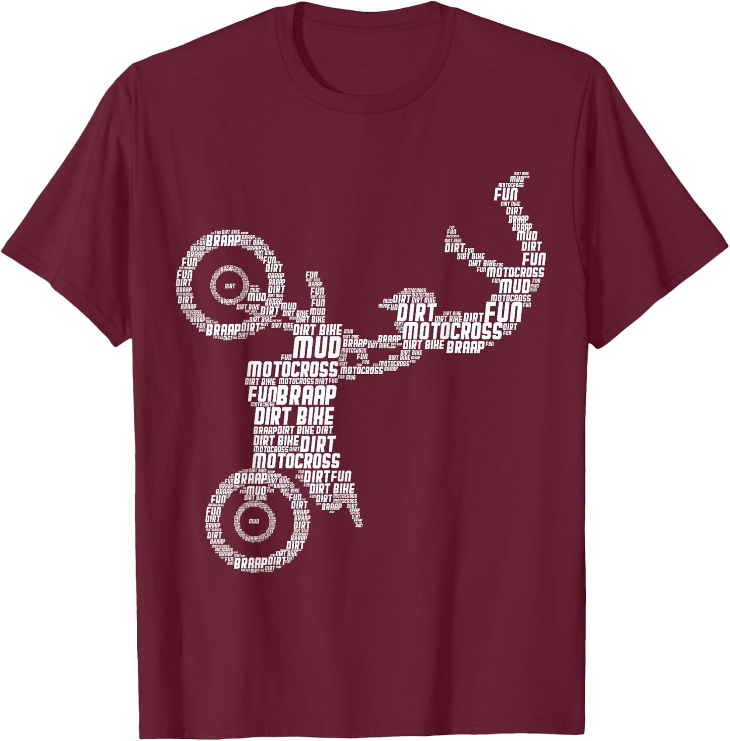 Motocross Enduro Supermoto Bike Dirt Biker Boys T-Shirt - T-Shirt | Maroon
