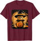 Halloween Pumpkin with Funny Teddy Bear for Adults and Kids T-Shirt - T-Shirt | Maroon