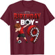 Dabbing boy 9 Year Old Soccer Player 9th Birthday Party T-Shirt - T-Shirt | Maroon