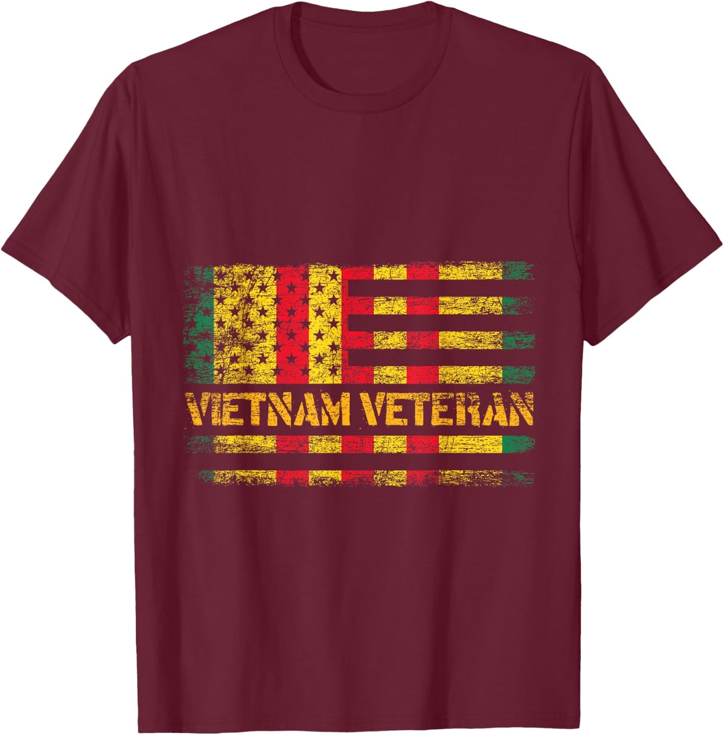 Vietnam Veteran T-Shirt - T-Shirt | Maroon