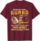 Proud National Guard Girlfriend Military Girlfriend T-Shirt - T-Shirt | Maroon
