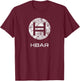 HBAR Crypto Hedera Hashgraph Blockchain Token Distressed T-Shirt - T-Shirt | Maroon