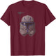 Star Was The Clone Wars Commander Rex Helmet T-Shirt - T-Shirt | Maroon
