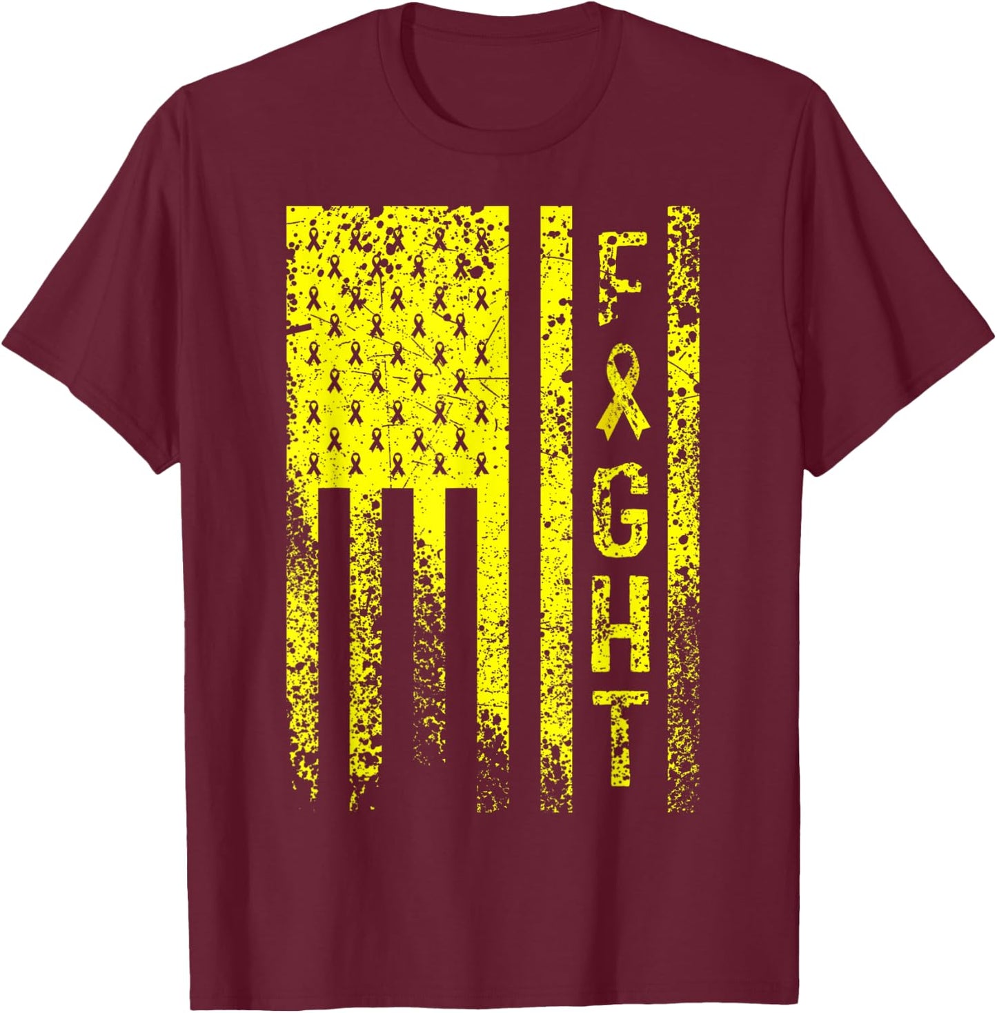 Fight Myxoid Liposarcoma Awareness T-Shirt - T-Shirt | Maroon
