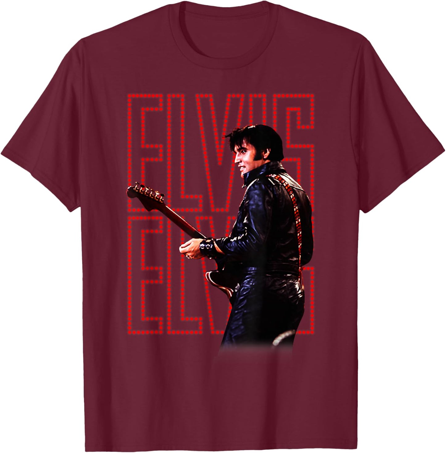 Elvis Presley Official 68 Comeback Special T-Shirt - T-Shirt | Maroon