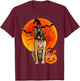 Dog Halloween Bloodhound Jack O Lantern Pumpkin Women T-Shirt - T-Shirt | Maroon
