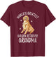 World's Greatest Golden Retriever Grandma Funny Dog Lover T-Shirt - T-Shirt | Maroon