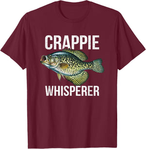 Crappie Whisperer, Crappie Fishing Small T-Shirt - T-Shirt | Maroon