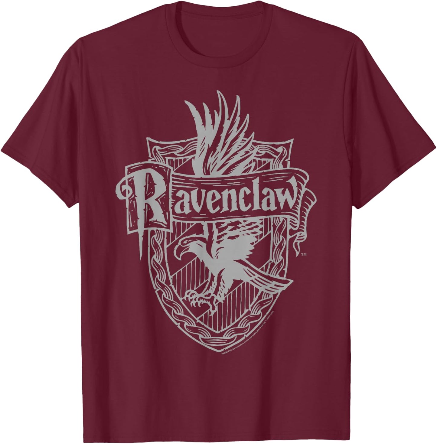 Harry Potter Ravenclaw Detailed Crest Small T-Shirt - T-Shirt | Maroon