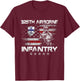 325th Airborne Infantry Regiment Veteran 4th Of July Gift T-Shirt - T-Shirt | Maroon