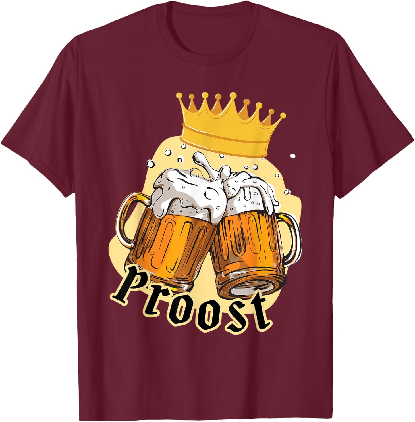 Kings Day Netherlands & Holland Proost | Koningsdag T-Shirt - T-Shirt | Maroon