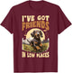 Dachshund wiener sausage dog I've Got Friends In Low Places T-Shirt - T-Shirt | Maroon