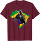 Bull-Riding Texas Ranch Rider Brazilian Cowboy T-Shirt - T-Shirt | Maroon