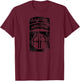 82nd Airborne Div Patch Ranger Tab Cent Dark Grey Distressed T-Shirt - T-Shirt | Maroon