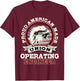 Industrial Engineers Gifts Proudly American Union Patriotic T-Shirt - T-Shirt | Maroon