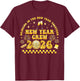 New Years Eve Party Supplies 2026 Happy New Year Fireworks T-Shirt - T-Shirt | Maroon