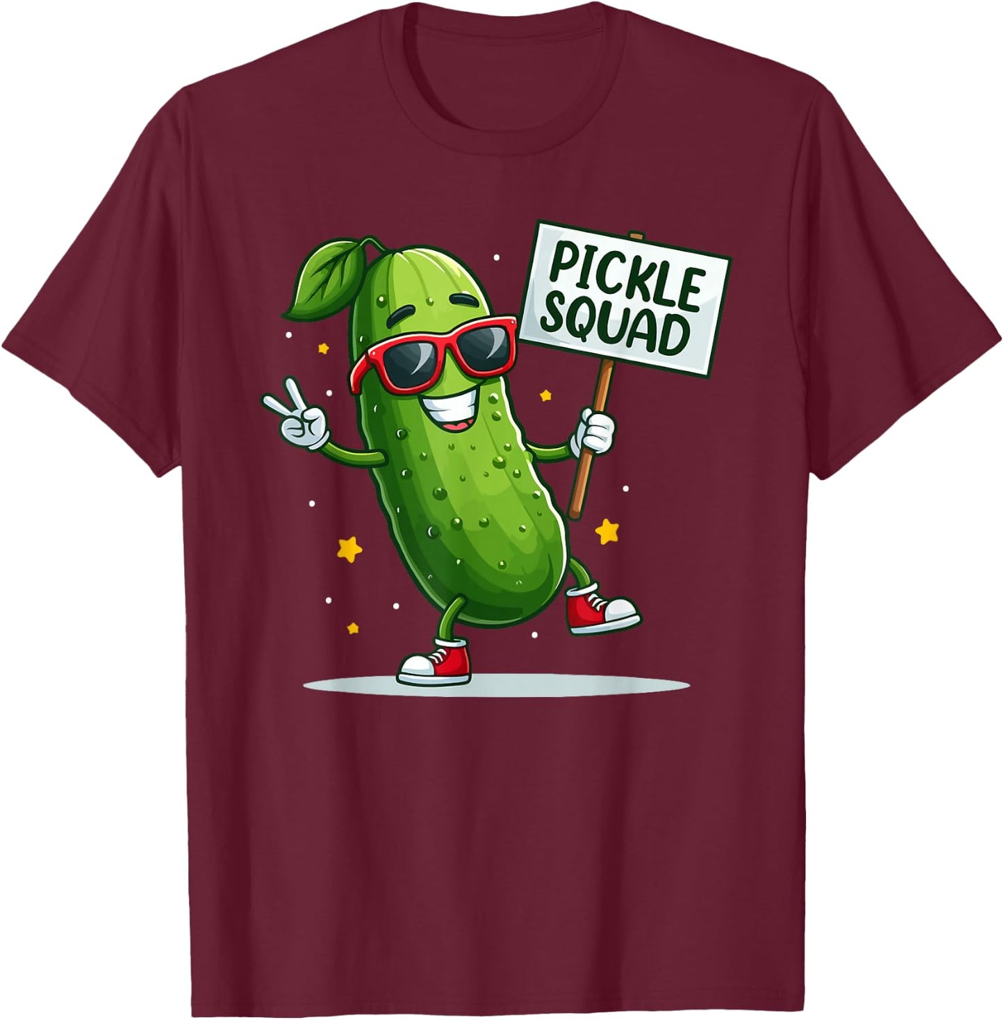Pickle Lover Women Men Kids - Funny Pickle Squad T-Shirt - T-Shirt | Maroon