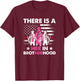 There Is A Her In Brotherhood - Female Firefighter T-Shirt - T-Shirt | Maroon