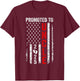 Patriotic Promoted To Uncle 2025 First Time New Uncle Men T-Shirt - T-Shirt | Maroon