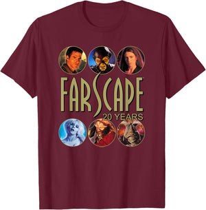 Farscape 20 Years T-Shirt - T-Shirt | Maroon