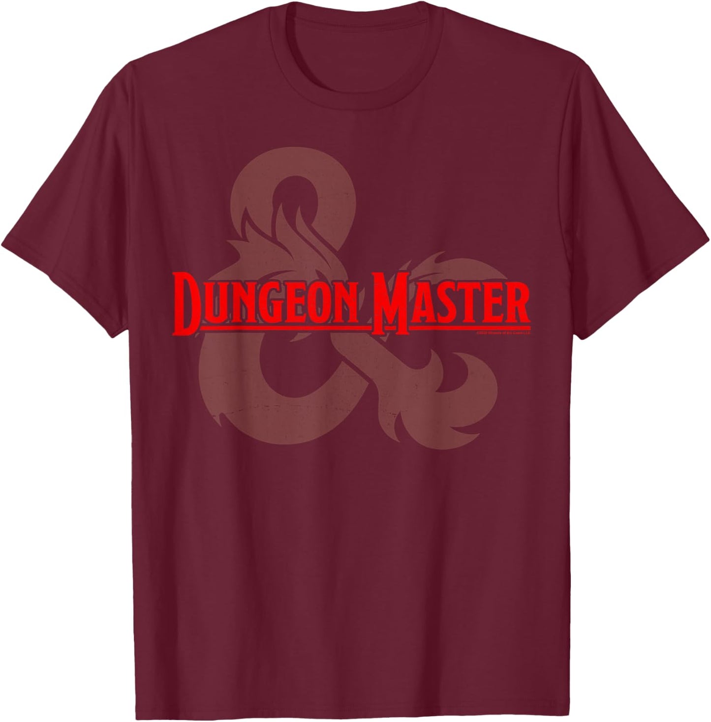Dungeons & Dragons Dungeon Master Emblem T-Shirt - T-Shirt | Maroon