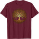 Yggdrasil Tree of Life Celtic Nordic T-Shirt - T-Shirt | Maroon