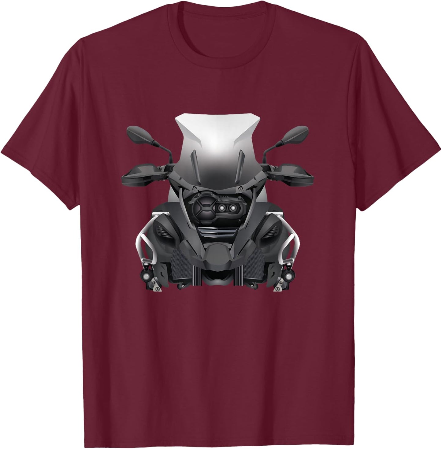 Enduro Motorcycle Desings R1200GS Enduro Motorcycle GS - Men's Black Short Sleeve Classic Fit - Motorcycle Themed - Size Small T-Shirt - T-Shirt | Maroon