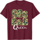 90s R&B Black or African American Camo Music T-Shirt - T-Shirt | Maroon