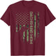 Vintage USA Camo Flag Proud Dachshund Mom Wiener Silhouette T-Shirt - T-Shirt | Maroon