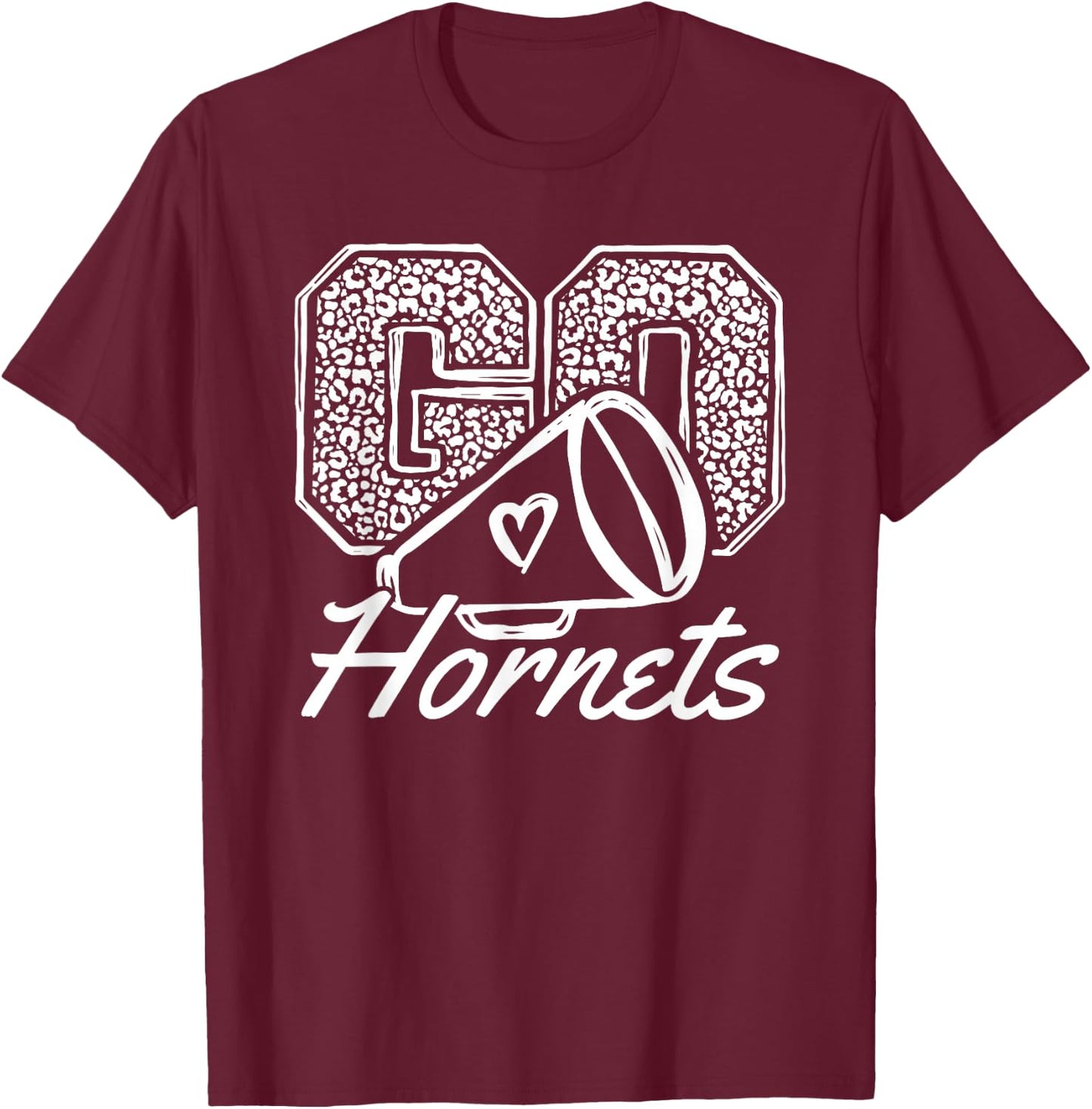 Go Cheer Hornets Sports Name Gifts Men Women Boy Girl T-Shirt - T-Shirt | Maroon