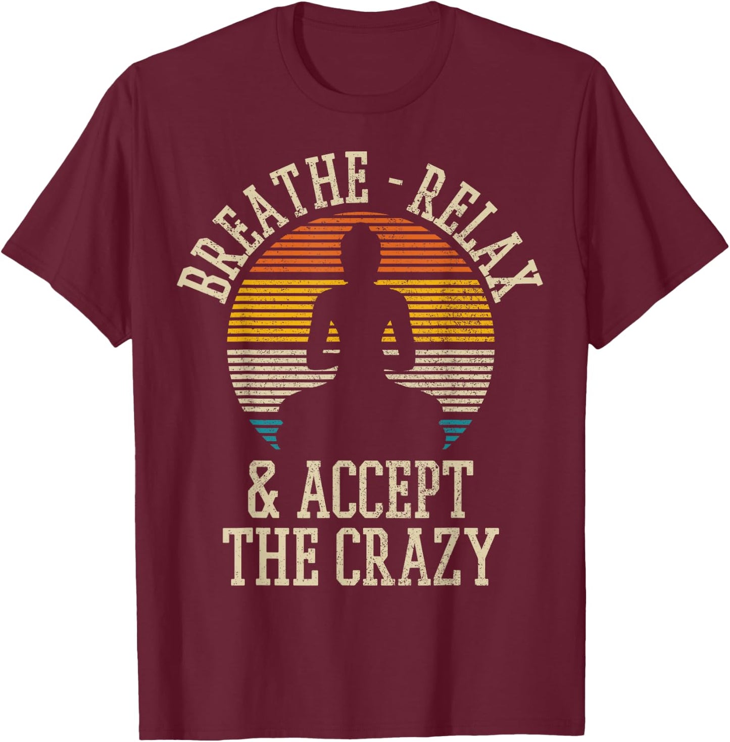 Vintage Buddha Buddhism Yoga Meditation Funny Gift T-Shirt - T-Shirt | Maroon