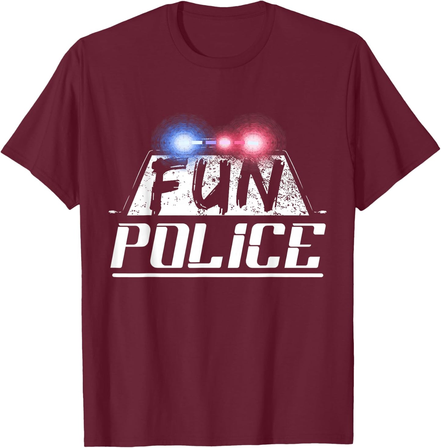 Dance Chaperone Fun Police for Dancing Sheriff State Cop T-Shirt - T-Shirt | Maroon