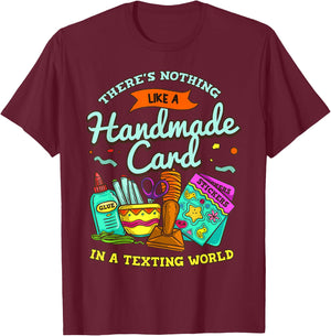 Cardmaking Scrapbooking Gift Crafting Card Crafter T-Shirt - T-Shirt | Maroon