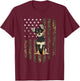 Camo American Flag Black Chihuahua 4th Of July USA Men T-Shirt - T-Shirt | Maroon