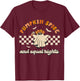 Pumpkin Spice & Equal Rights Retro Groovy Fall Season Women T-Shirt - T-Shirt | Maroon