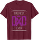 Fathers Day Cancer Survivor Dad Pancreatic Cancer T-Shirt - T-Shirt | Maroon