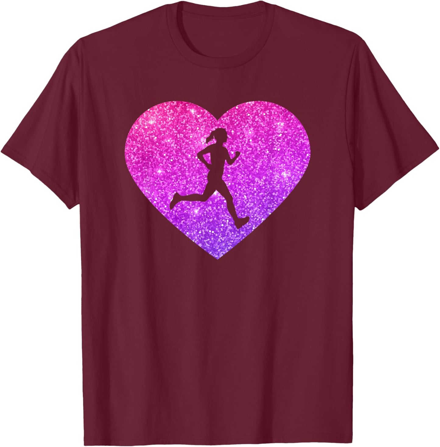 Trendy Cross Country Running Gift Girls Teens and Women T-Shirt - T-Shirt | Maroon