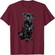 Black Pug Dog For Dog Mom Dad Funny Cute Black Pug T-Shirt - T-Shirt | Maroon