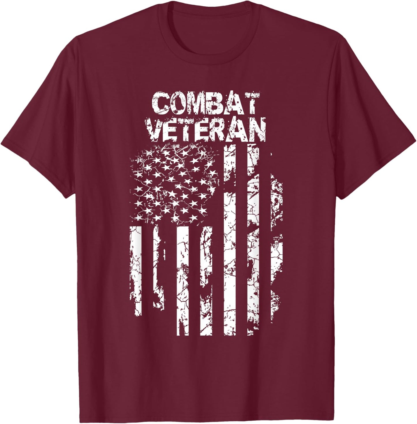 Combat Veteran T-Shirt - T-Shirt | Maroon