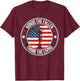 Honor The Fallen Thank The Living Memorial Day Veteran Flag T-Shirt - T-Shirt | Maroon