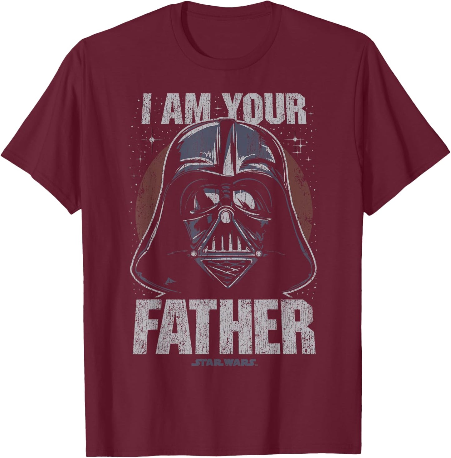 Star Wars Darth Vader I Am Your Father Dark Portrait Disney+ T-Shirt - T-Shirt | Maroon