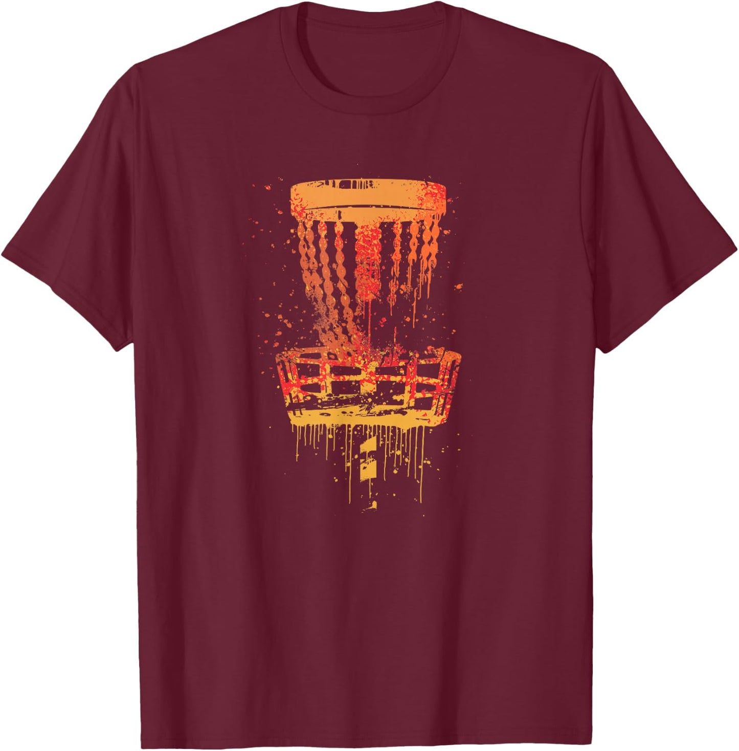 Retro Disc Golf Frolf - Vintage Frisbee Golf T-Shirt - T-Shirt | Maroon