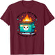 Snarky Dumpster Fire T-Shirt - T-Shirt | Maroon