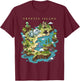 Cryptid Shirt Bigfoot Loch Ness Monster Mothman Jersey Devil T-Shirt - T-Shirt | Maroon