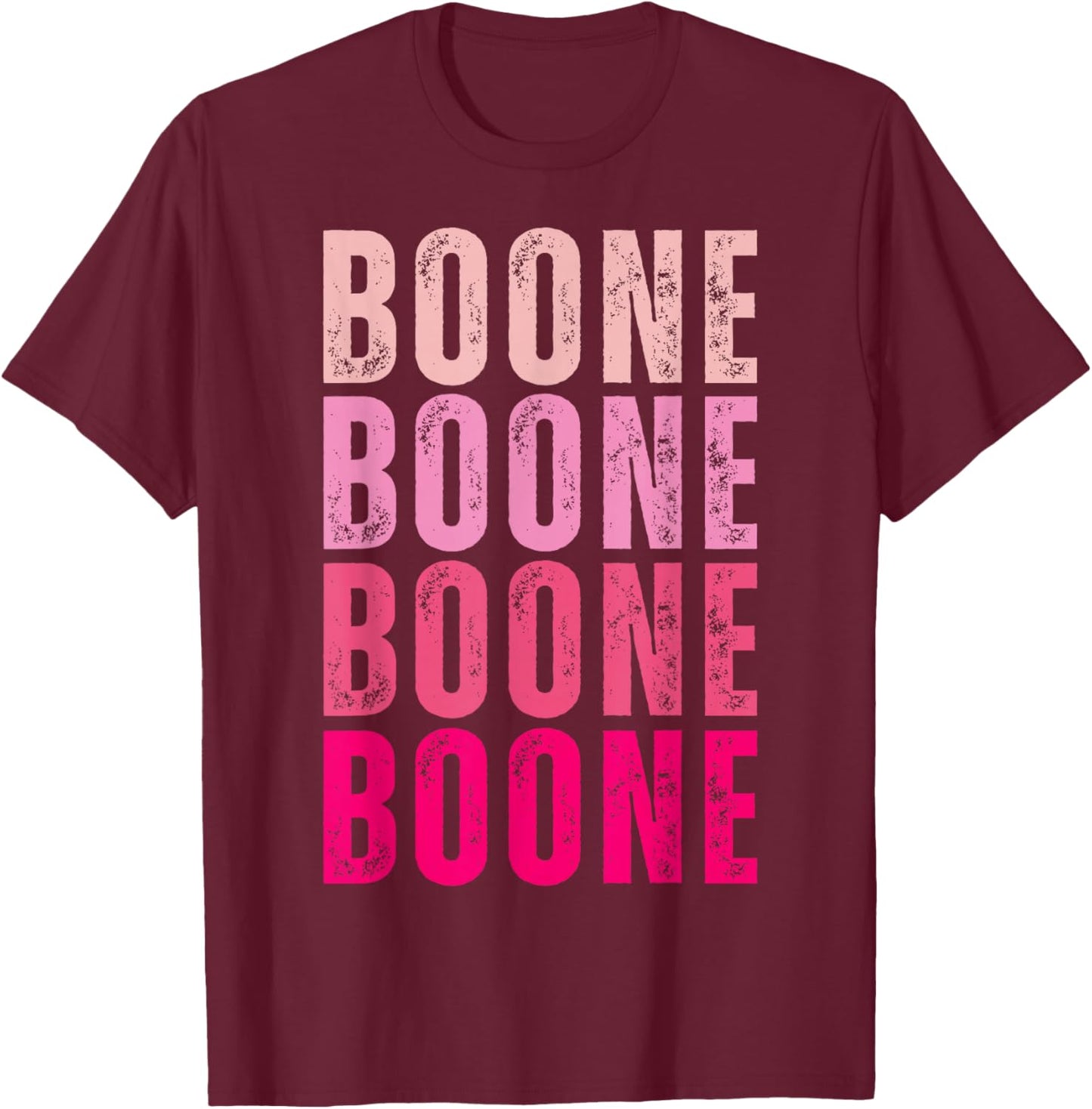 Boone Personalized Name I Love Boone Vintage T-Shirt - T-Shirt | Maroon