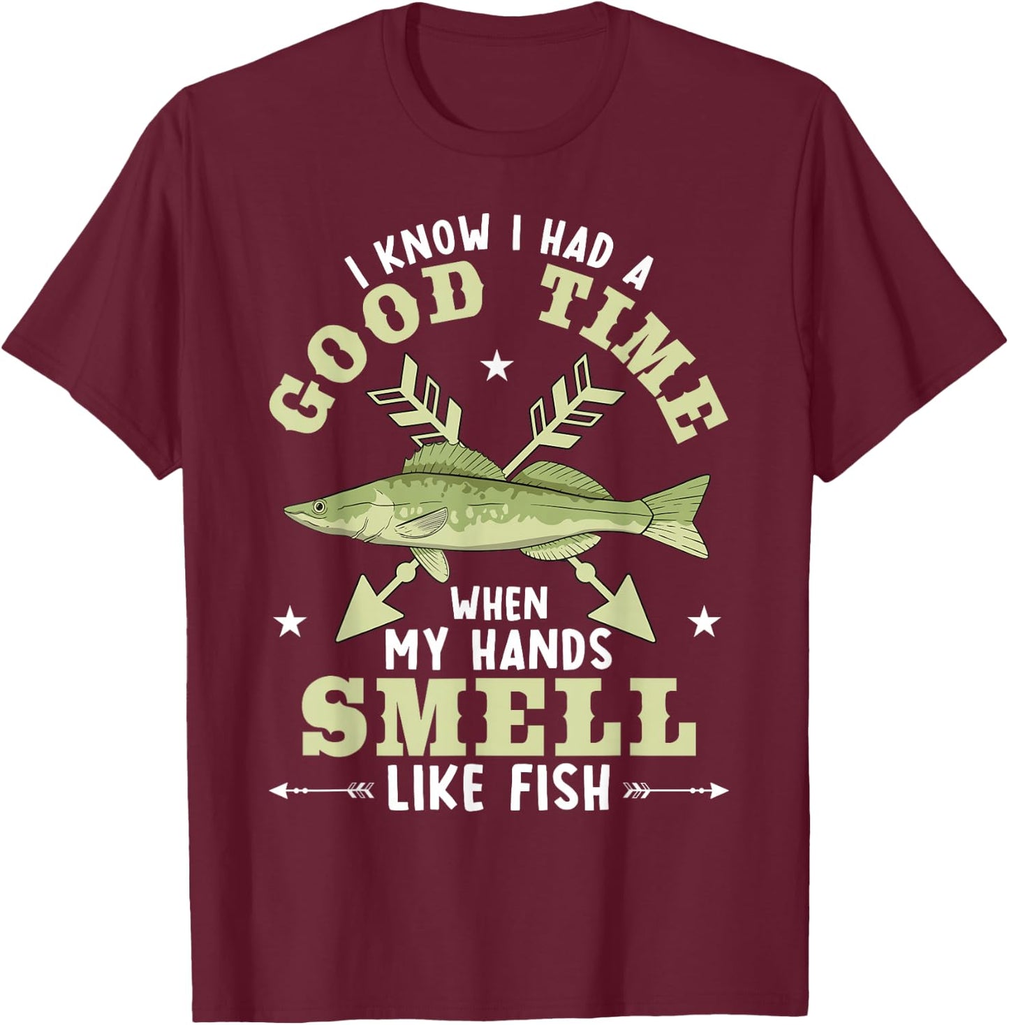 Bow Archer Fishing Fish Hunting Funny Bowfishing T-Shirt - T-Shirt | Maroon