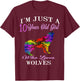 I'm Just A 10 Year Old Girl Who Loves Wolves Birthday Gift T-Shirt - T-Shirt | Maroon