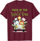 Papa Of The Wild One 1st Birthday Safari Family Matching T-Shirt - T-Shirt | Maroon